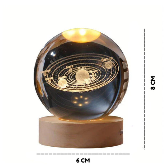 Solar System Crystal Table Lamp